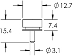 pin mount dimensions 16118