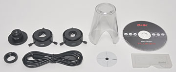 Motic 3 and 5 microscope cameras accessories