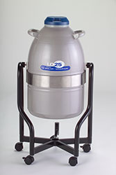 Cryogenic Dewar Flask roller/tipping stand