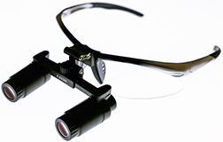 surgical loupes with glasses