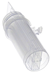 bottom view of lockmailer microscope slide jar