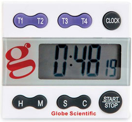Electronic Combination Clock and 24-Hour Stopwatch Timer