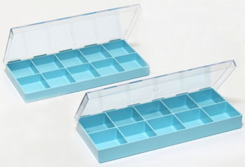 12.5 x 7 x 6 Clear Plastic Storage Bins with Lids