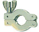 cast aluminum NW/KF wing nut clamps
