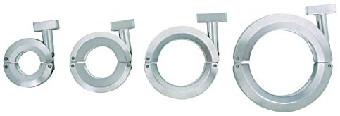 machined aluminum NW/KF wing nut clamps