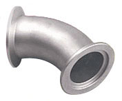 NW/KF 45° elbows, 304 stainless steel vacuum connection
